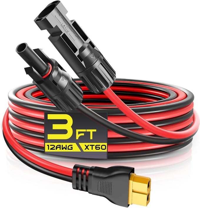 Zonnepaneel naar XT60 Adapterkabel voor Accu Opladen