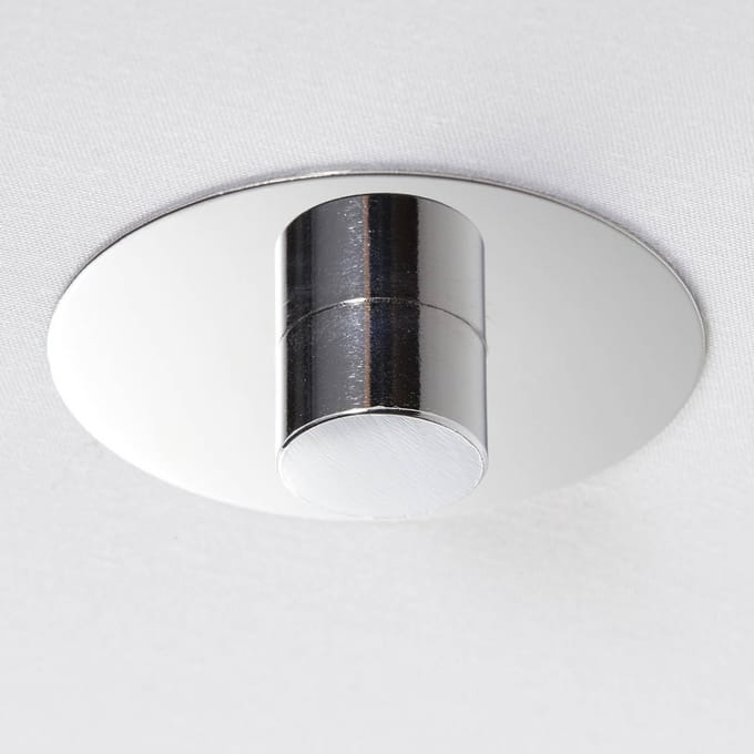 Brilliant Plafondlamp Andria textiel, 60 cm, wit