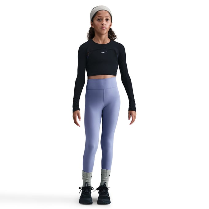 Nike One Dri-FIT Legging - Paars - Maat L (147-158) - Meisjes - Kids