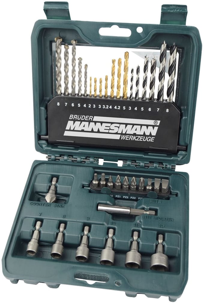 Brüder Mannesmann 54336 36-delige Bit- dop- en boorset