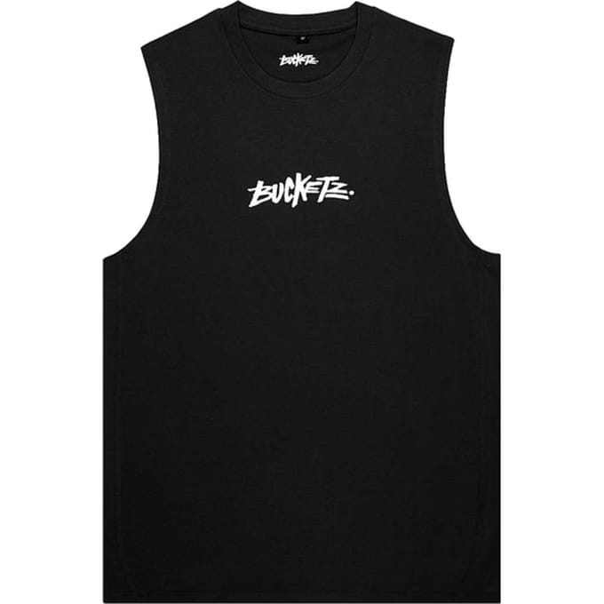 Bucketz Ball Park Sleeveless T-shirt Zwart