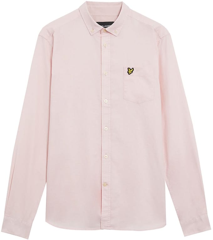 Lyle & Scott Oxford Regular Fit Overhemd Met Lange Mouwen Roze L Man