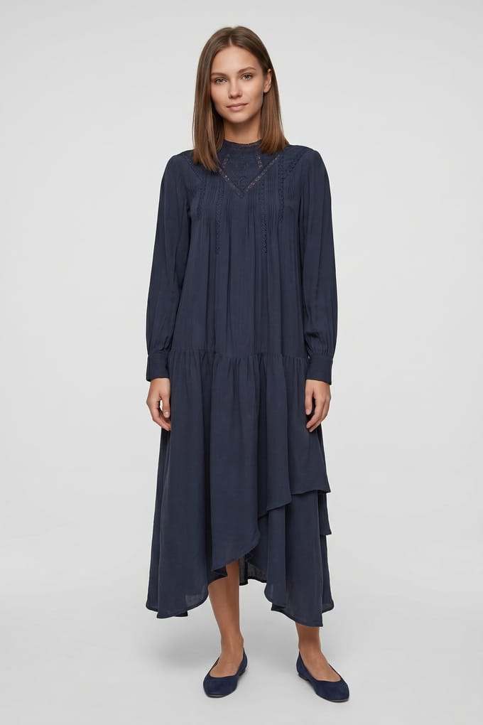 & Other Stories Agate Dress Blue Größe: S | Maxikleider Outlet | Damen | Blau