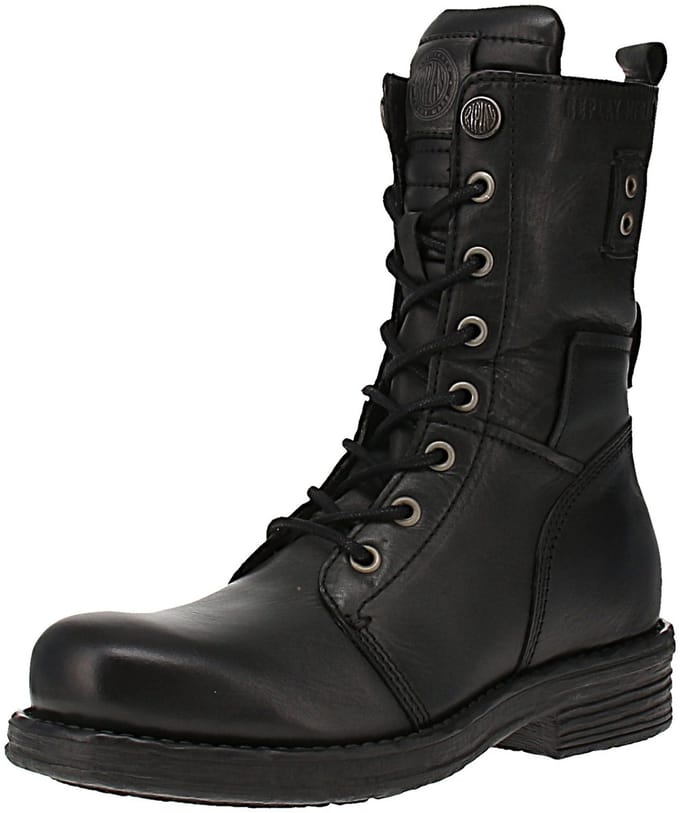 Replay Horn Boot GWLA4 C0002L - Dames Laarzen - 003-Zwart