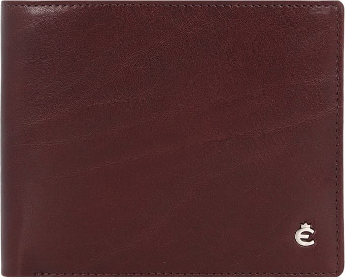 Esquire Toscana Portemonnee RFID-bescherming Leer 12 cm - Jongens - Horizontaal - coffee