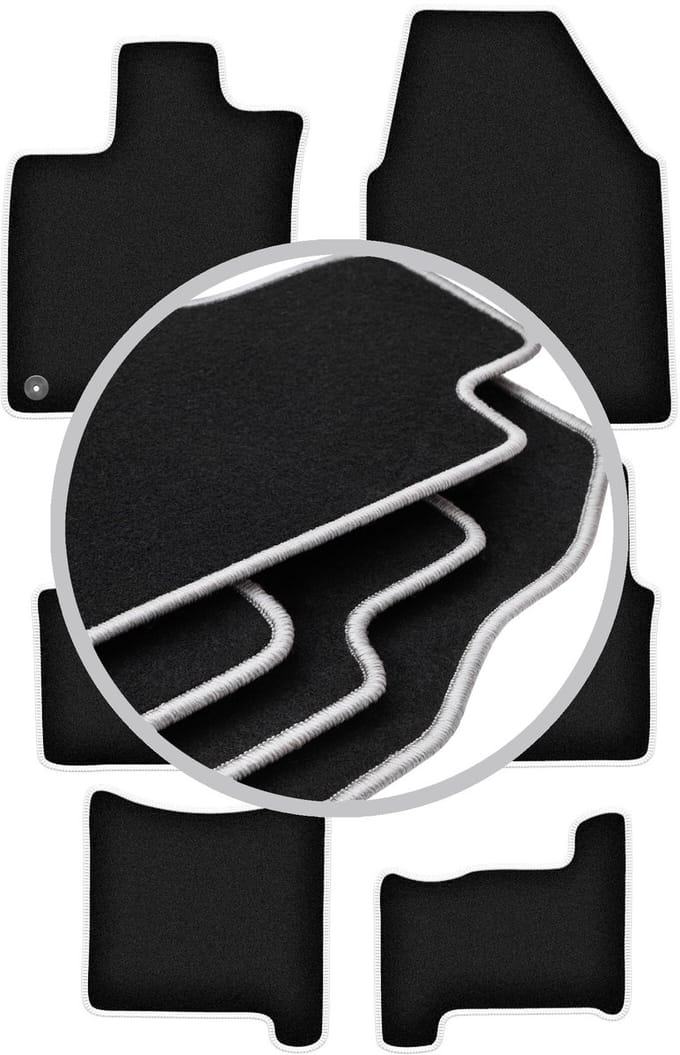 CARLUX-SILVER automatten voor: Nisan Qashqai +2 crossover (2008-2013)