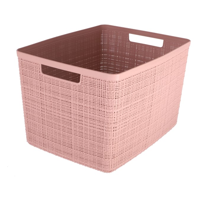 Curver Jute Opbergmand - Maat L - 20L - Roze