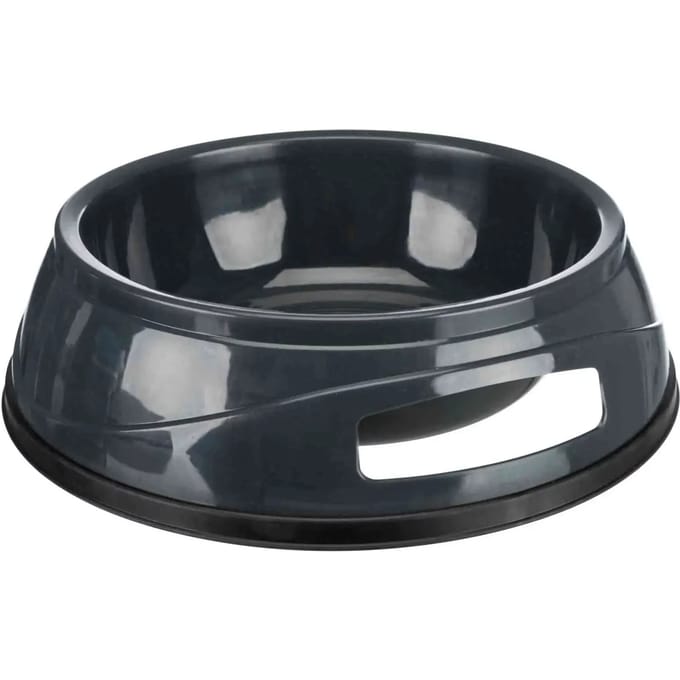 Zware plastic hondenbakken met rubberen bodem Trixie