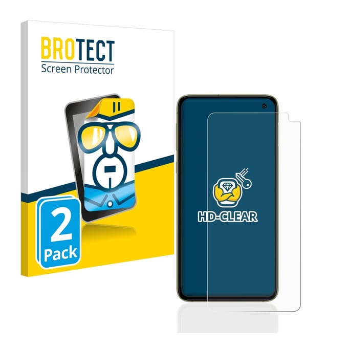 BROTECT - Screenprotector voor Samsung Galaxy S10e - Folie Beschermfolie transparant 2 Stuks