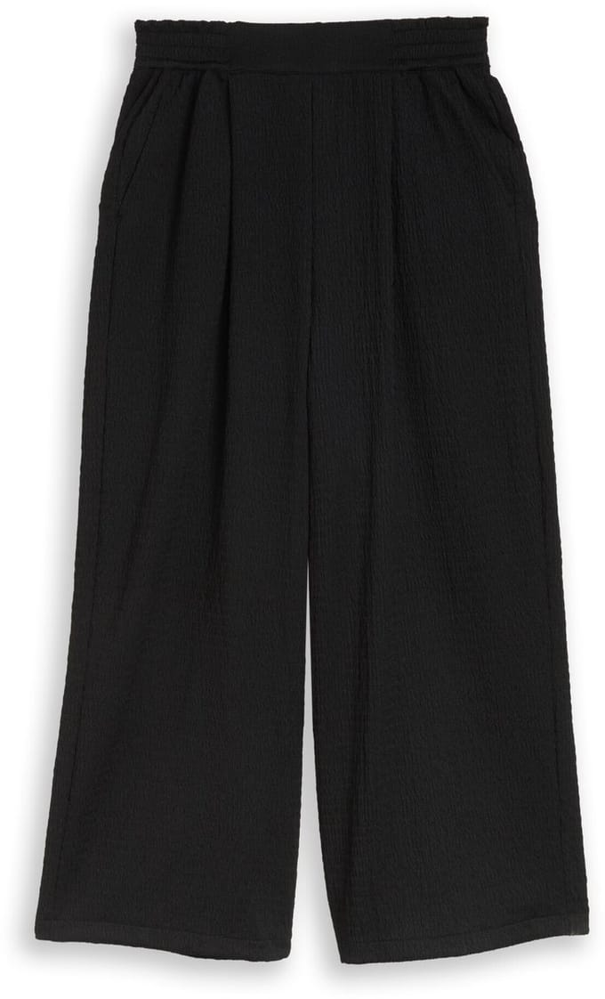 Tom Tailor Denim - Crinkle culotte broek - Maat M - deep black
