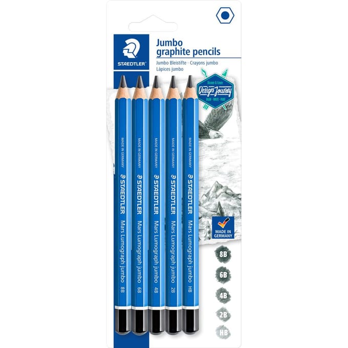 STAEDTLER Mars Lumograph jumbo - blister 5 st - Design Journey