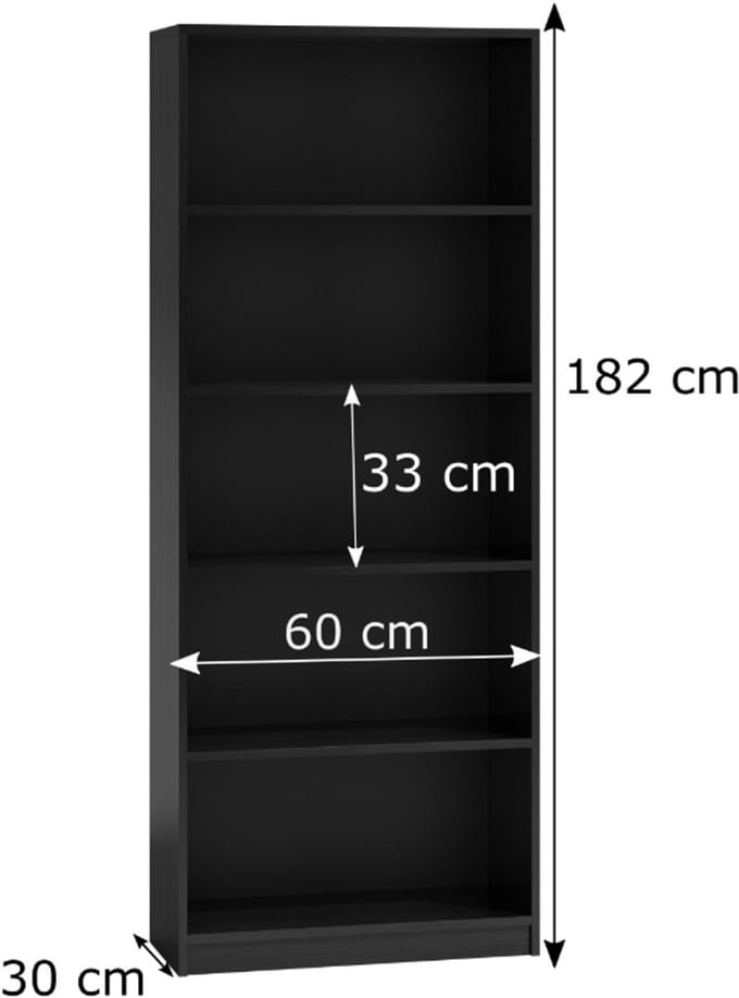 Onyx R60 Boekenkast ZWART