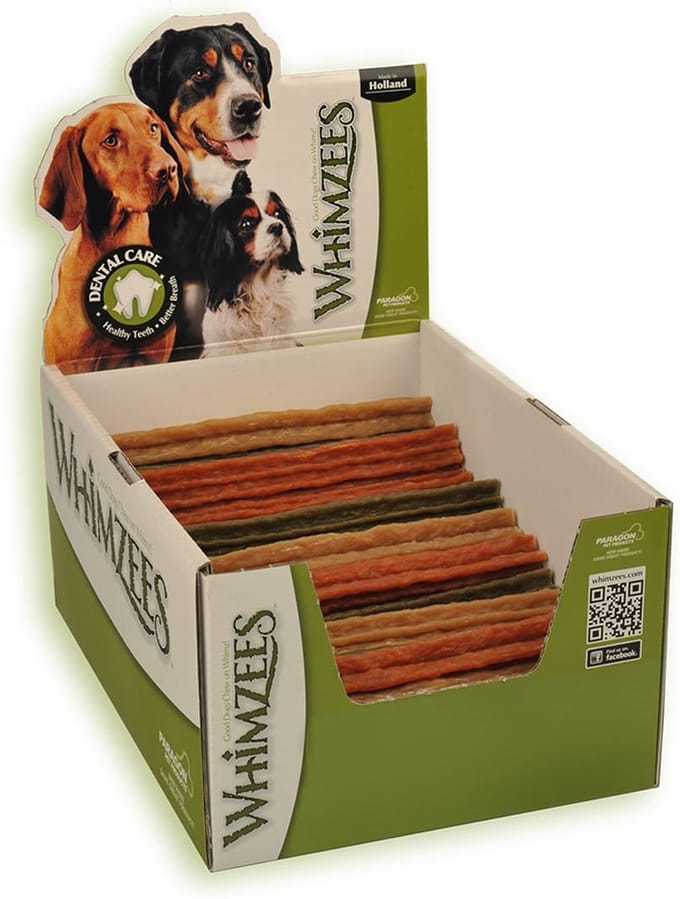 Whimzees Stix L - Kauwsnacks - Hond - 17,8cm - 50st (doos)