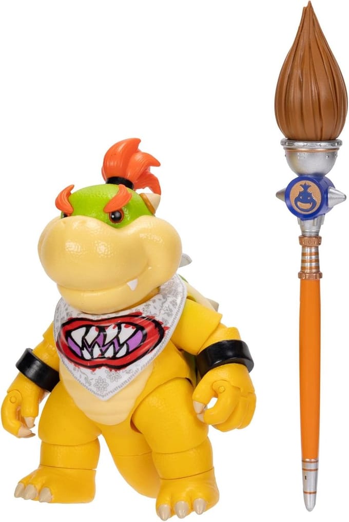Jakks The Super Mario Galaxy Movie - Bowser Jr with Paint Brush Action Figure 12 cm