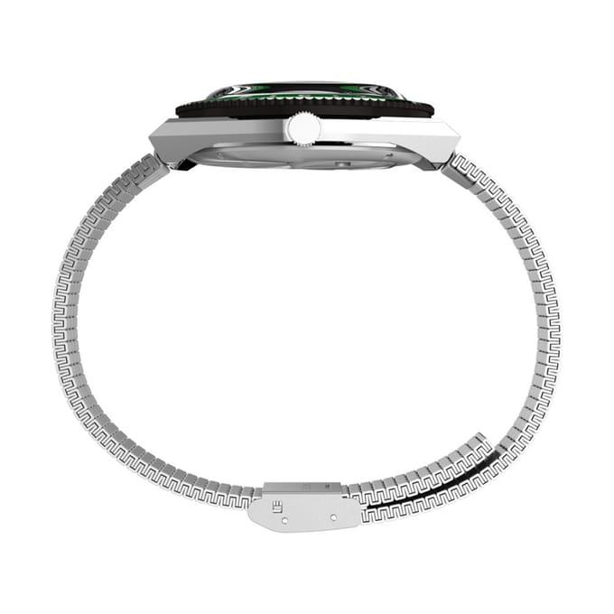 Timex seconde/seconde TW2Y48100 Horloge - Staal - Zilverkleurig - Ø 38 mm