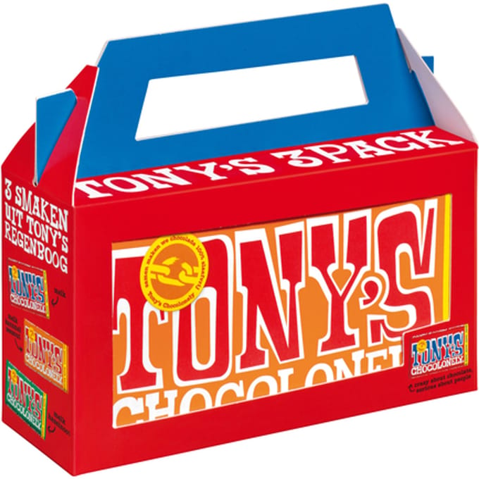 Tony's Chocolonely Chocoladecadeau - Geschenkdoos - Verjaardag - 3 repen - Fairtrade