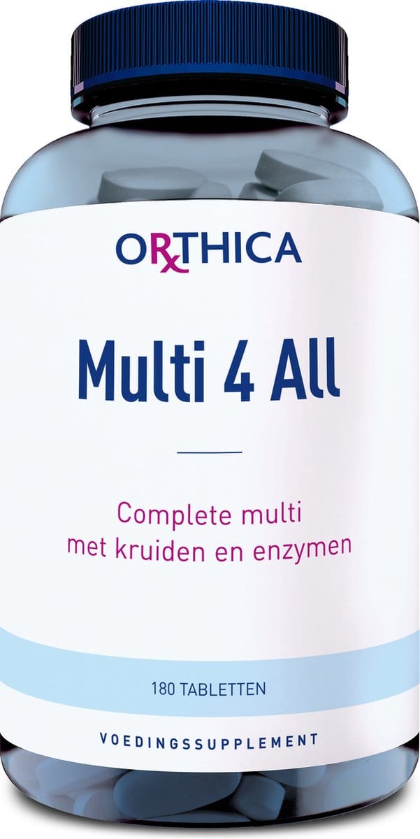Orthica Multi 4 All - multivitamine met kruiden en enzymen - 180 tabletten