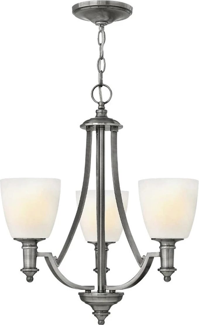 Hinkley LED Kroonluchter | 3X E27 Max 60W | Dimbaar | Antique Nickel