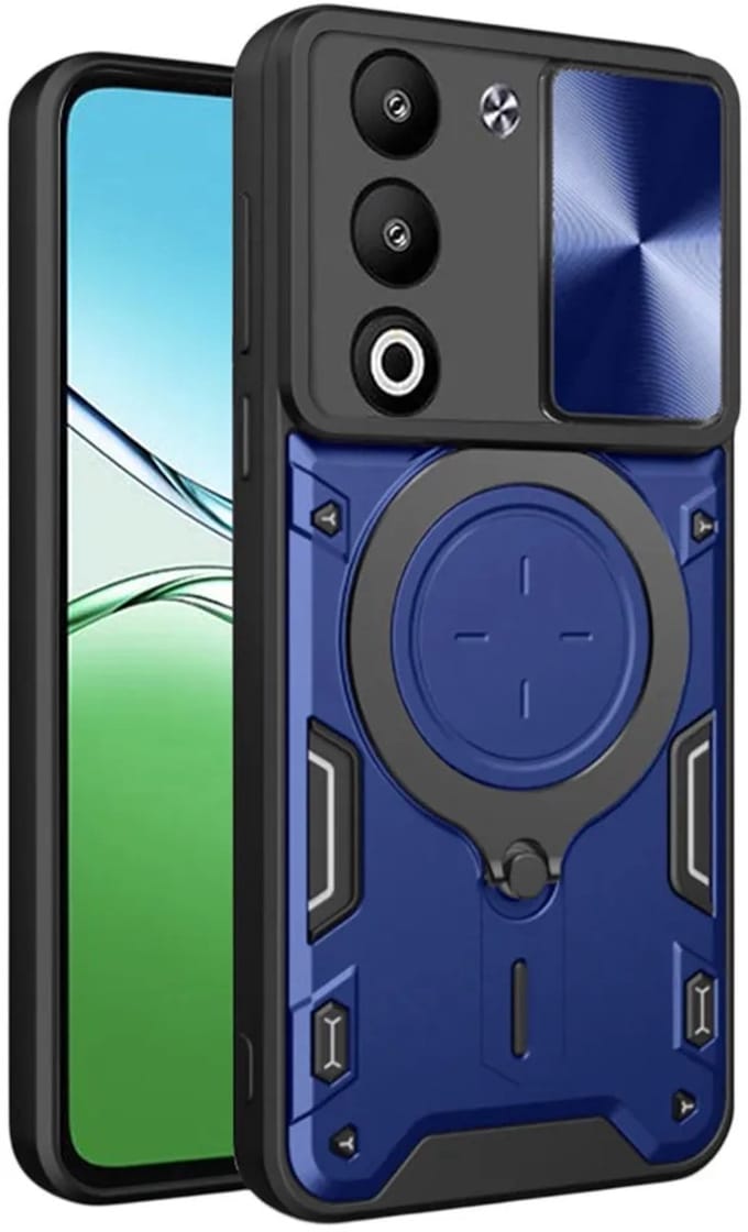 Hoesje geschikt voor Oppo A5/A5m - Techsuit CamGuard Pro Back Cover - Blauw