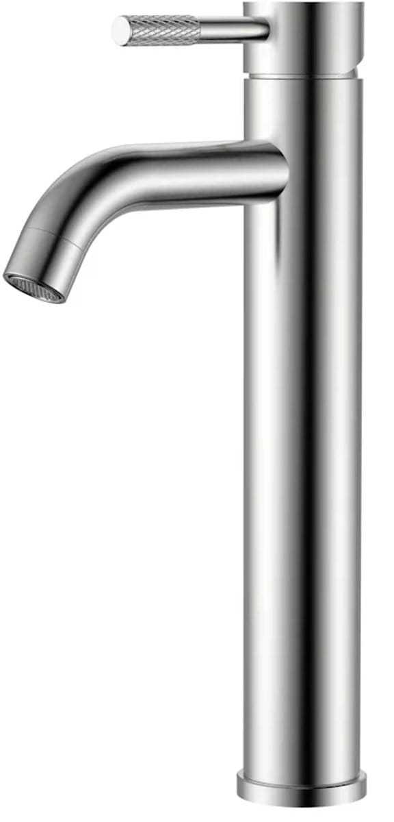 DutchLine - S-Grip Hoge Wastafelkraan – Geborsteld staal