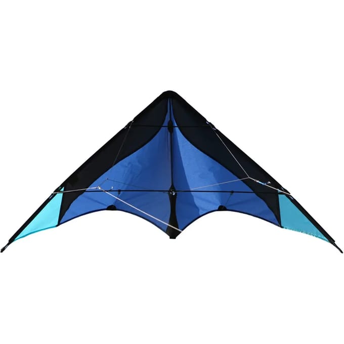 Elliot Tweelijnsstuntkite Delta Basic 117 Cm Blauw/zwart