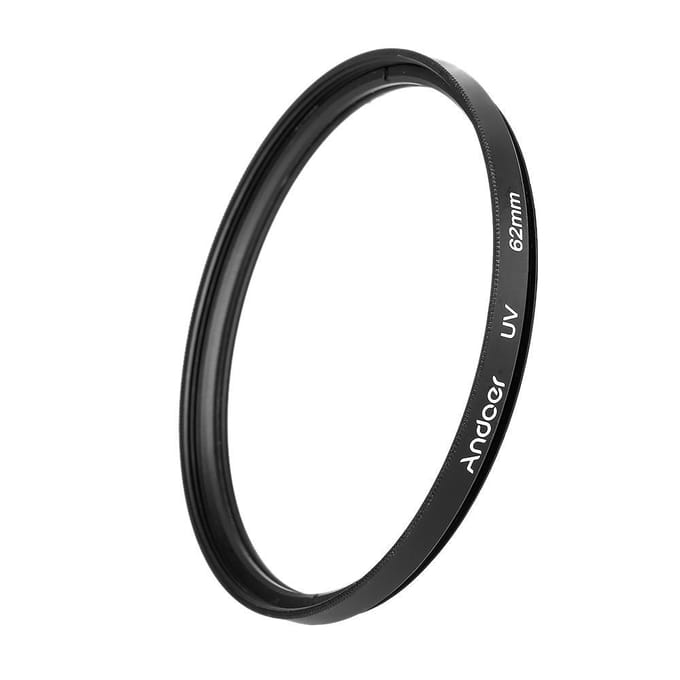 Andoer 62mm UV + CPL + gros plan + 4 + étoile Kit de filtre circulaire à 8 points filtre polarisant circulaire 62 mm black