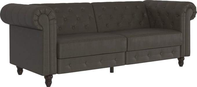 Felix 3-Zits Slaapbank met Verstelbare Rugleuning - Antraciet MF - 236 cm