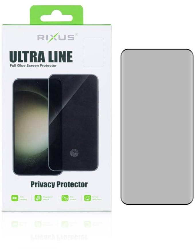 Rixus Privacy Ultra Line Tempered Glass For Samsung Galaxy S25 Edge