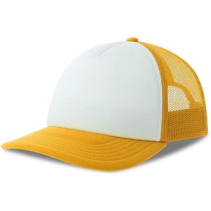 Atlantis Headwear Kid Rapper-S Cap AT534 - White/Yellow - One size