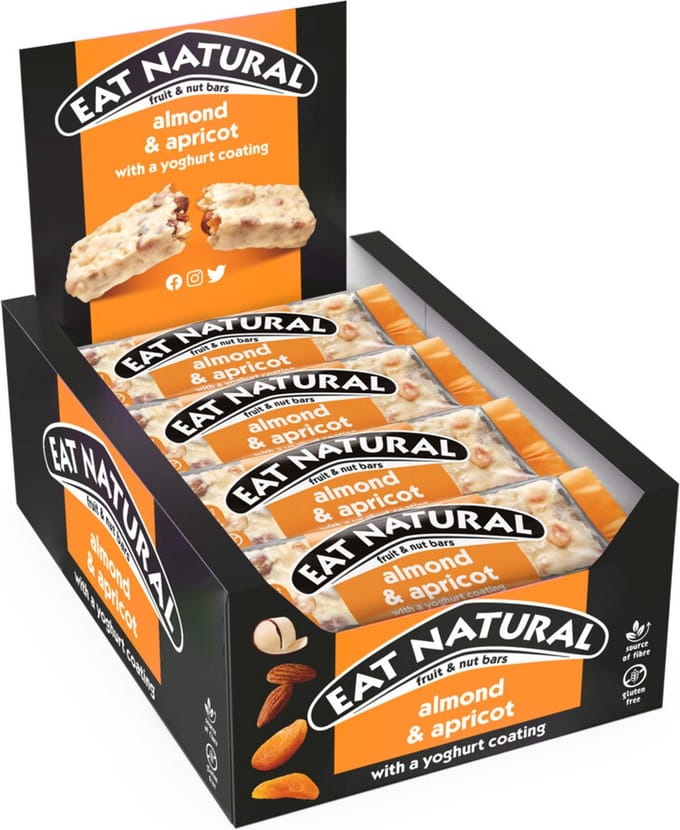 Eat natural Fruit Bar Amandel & Abrikoos - 12 x 40 gr