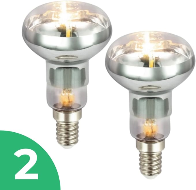 Trixline Reflector R63 Gloeilamp E27 - 60W - Warm Wit Licht (2700K) - 460 lm - 1 jaar - Dimbaar - 2 stuks