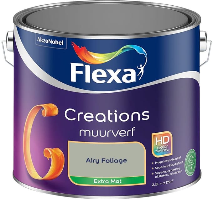 Flexa - Creations Muurverf Extra Mat - Airy Foliage - Mengverf - 2,5 L