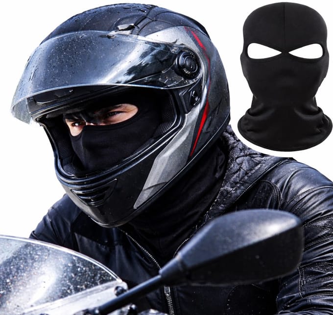 Balaclava Muts 2 Gaten I Bivakmuts I Skimuts I Muts Motor I Zwart