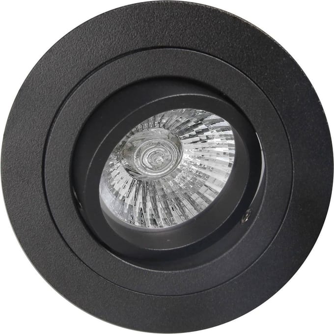 Mantra Iluminación Inbouwlamp Básico, rond, mat zwart