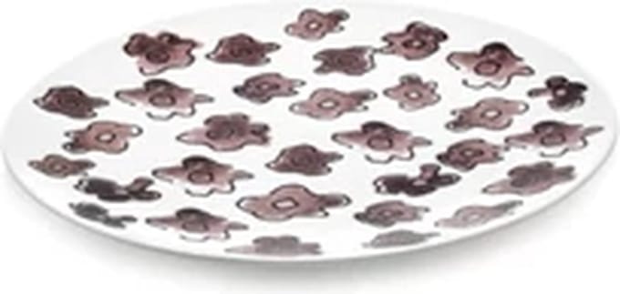 Serax Marni Midnight Flowers Dark Viola plat bord D20cm roze