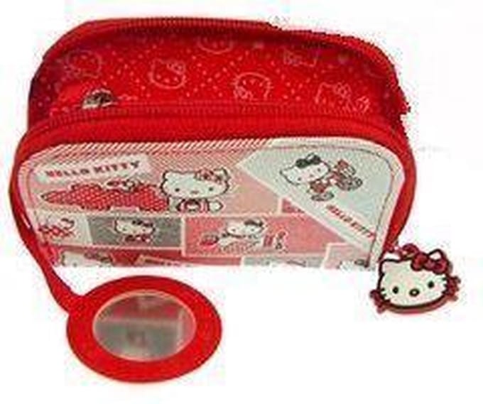 Hello Kitty - Make-Up Etui / portemonnee - Rood