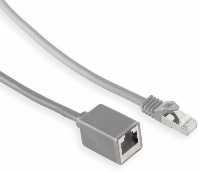 S/FTP CAT7 netwerk verlengkabel | LSZH | grijs | 3 meter