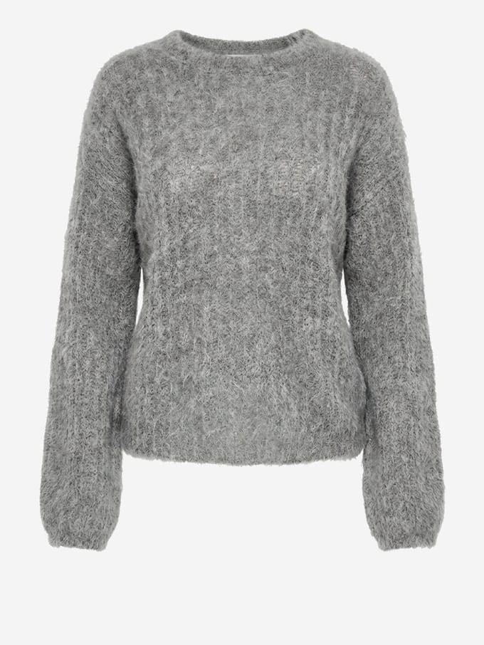 OMBRE Trui - Loose Fit - Wol - Lange Mouw Ecru ONESIZE