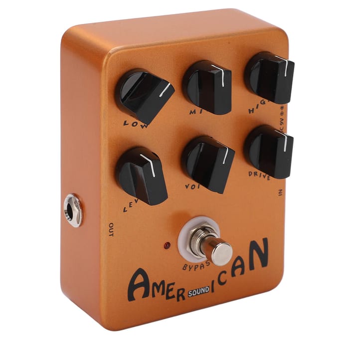 Simulateur de Haut-parleur Pédale d'Effet de Simulation de Cabinet de Guitare Électrique Réglage 6 Boutons 6mA black