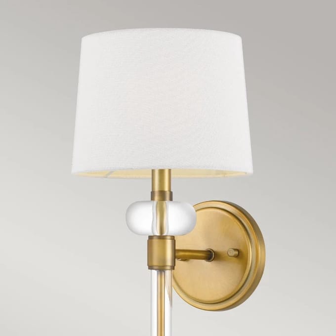 Quoizel LED Wandlamp Barbour | 1X E14 Max 40W | Weathered Brass