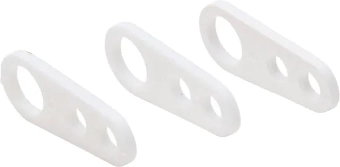 Kopp Ophanghaak/Trekontlasting - Wit - 3 stuks