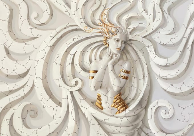Poster | Goud | 104 x 70,5 cm