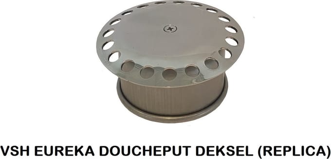 VSH EUREKA (REPLICA) DOUCHEPUTDEKSEL - ROND - 90 MM - RVS - VOOR DOUCHEPUT 10 X 10