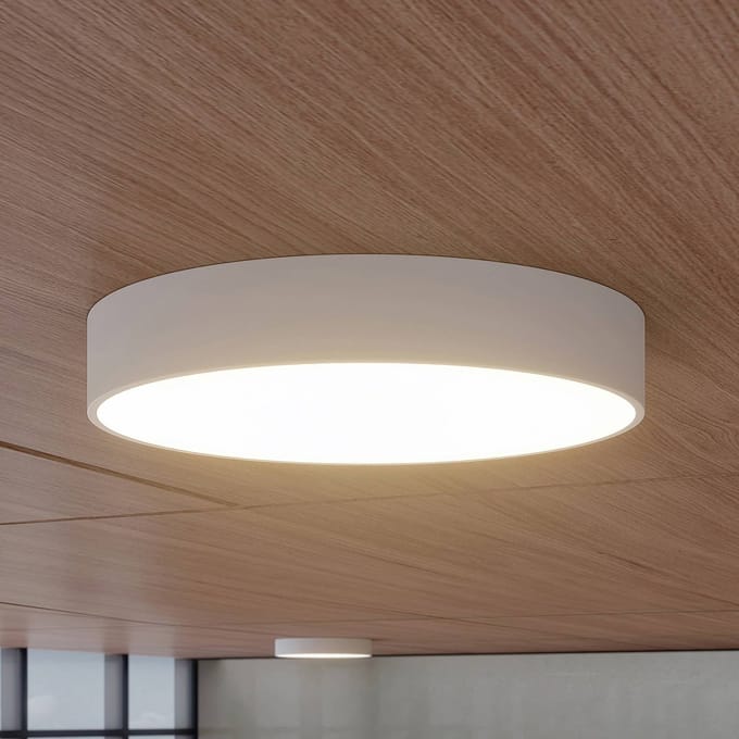Arcchio LED plafondlamp Noabelle, Ø 60 cm, wit, metaal