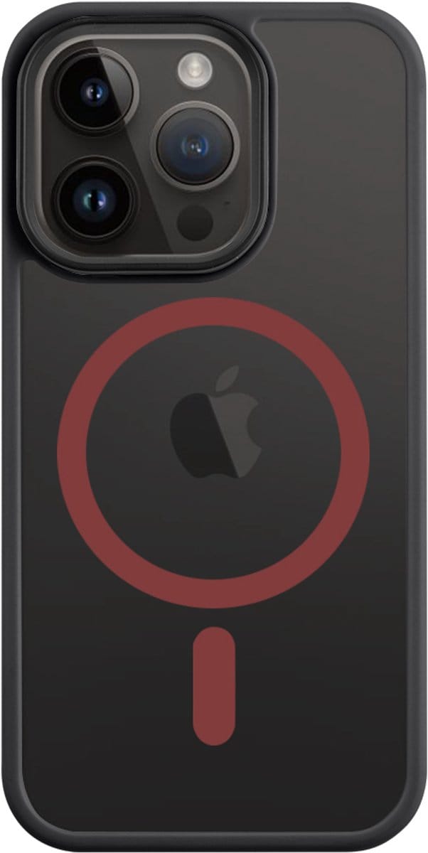 Tactical iPhone 14 Pro Max MagForce Hyperstealth 2.0 Cover – Hoesje met Losse Klikbare Knoppen – Black/Red
