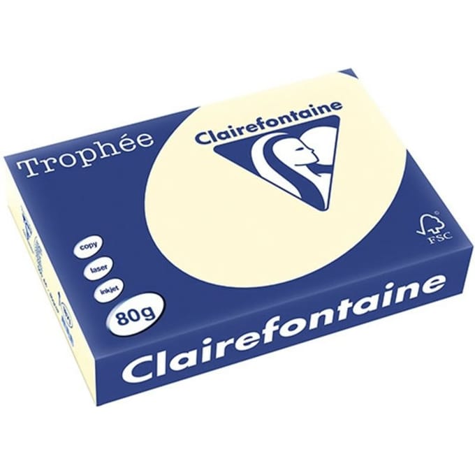 Clairefontaine Ivoor A4 Gekleurd papier 80 grams (500 vel)