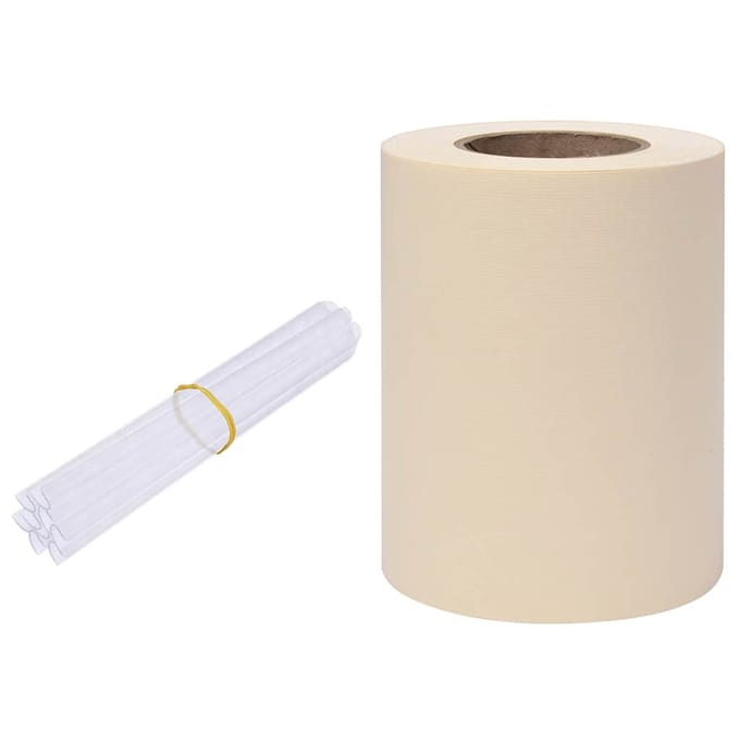 vidaXL - Privacystrip - 70x0,19 - m - PVC - crèmekleurig