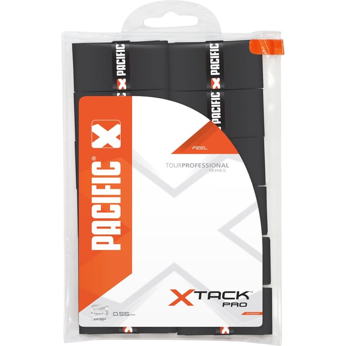 Pacific X Tack Pro Overgrip 12 stuks Kleur : Zwart