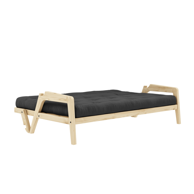 Karup Grab Slaapbank - 734 Dark Grey - 101ClearLacquered