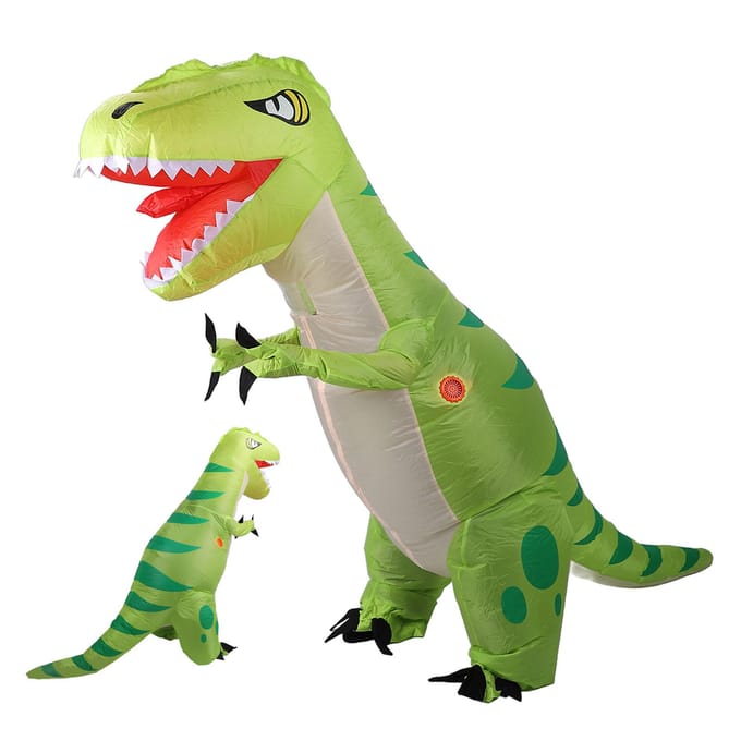 Dragon gonflable vêtements polyester Halloween jeu de rôle complet corps debout costume pour gray